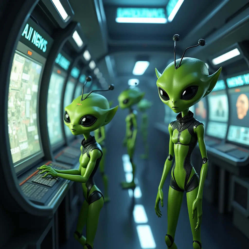 Even extraterrestrials are puzzled by our news... should we trust them, or send them back?