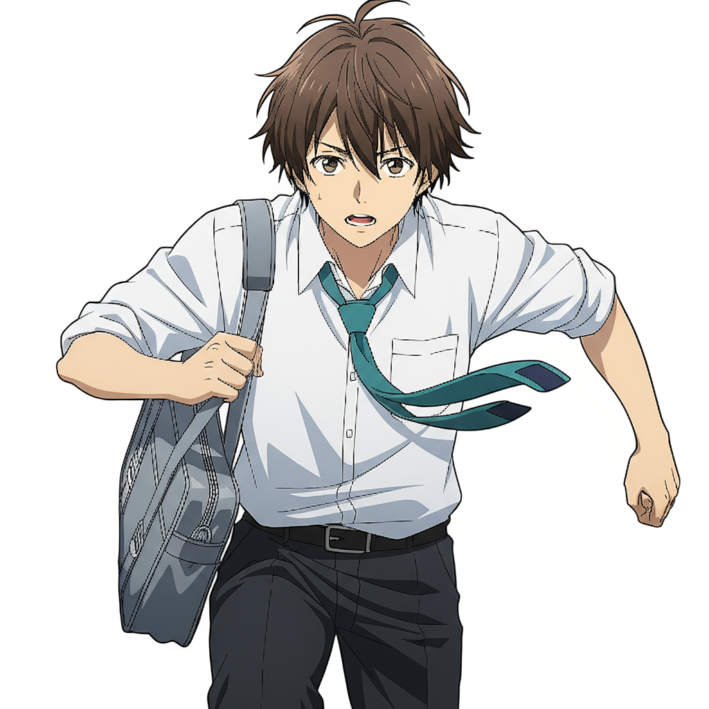 Energetic anime-style art