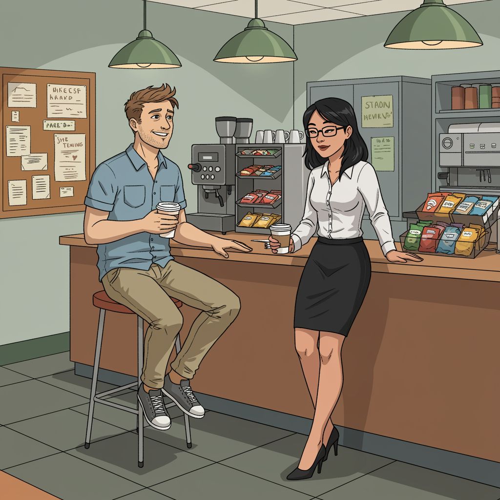 Jake and Monicha take a break and have a heartfelt conversation.