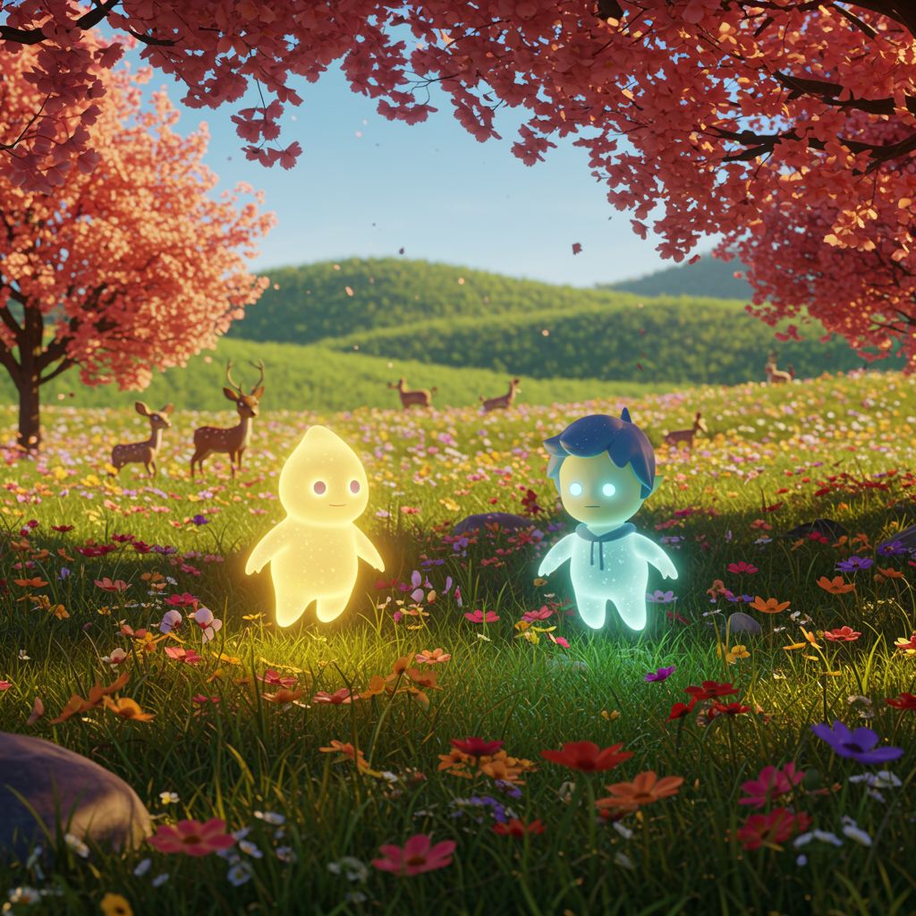 The meadow begins to dim and lose vitality. Example 2