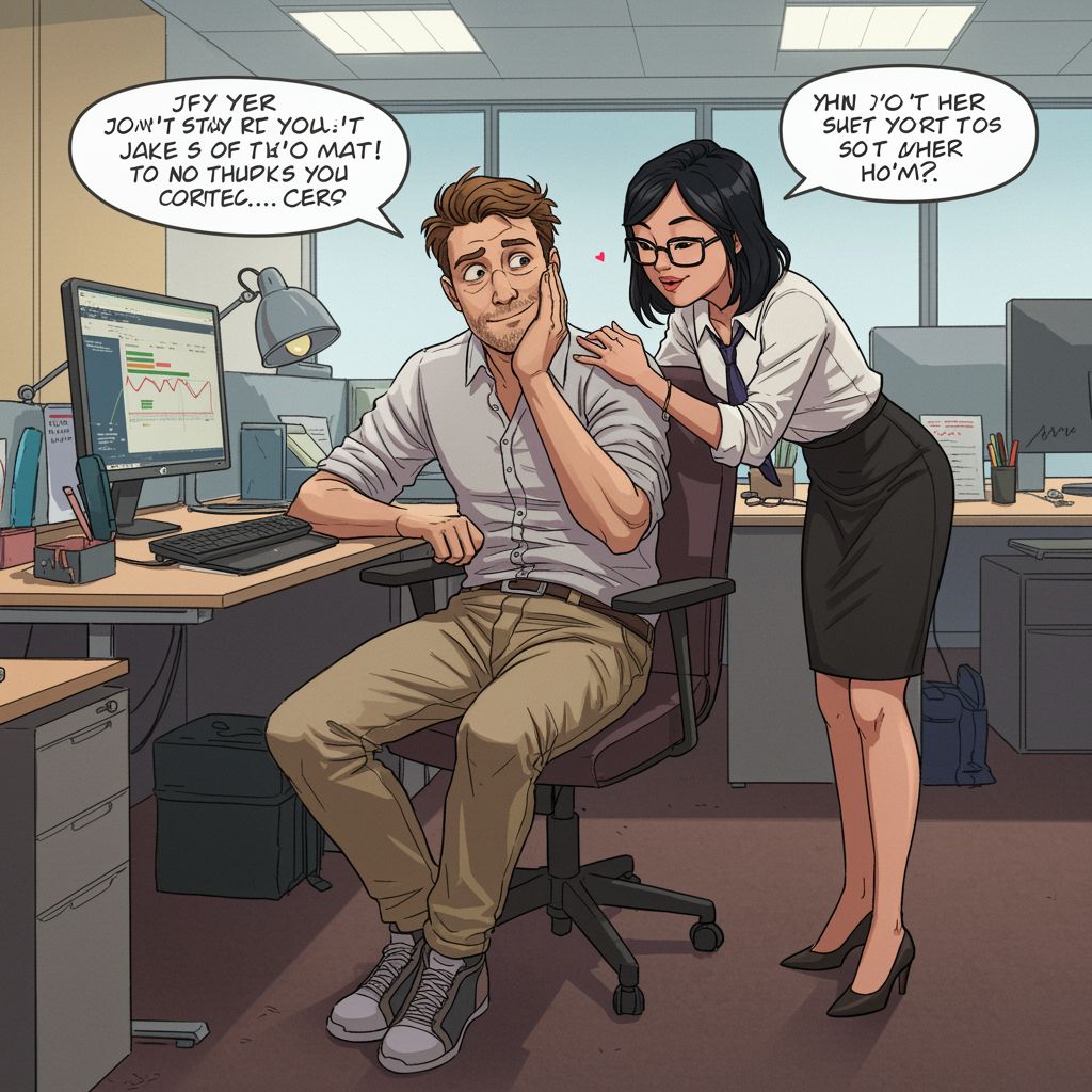 Jake and Monicha share a private laugh about how everything unfolded.