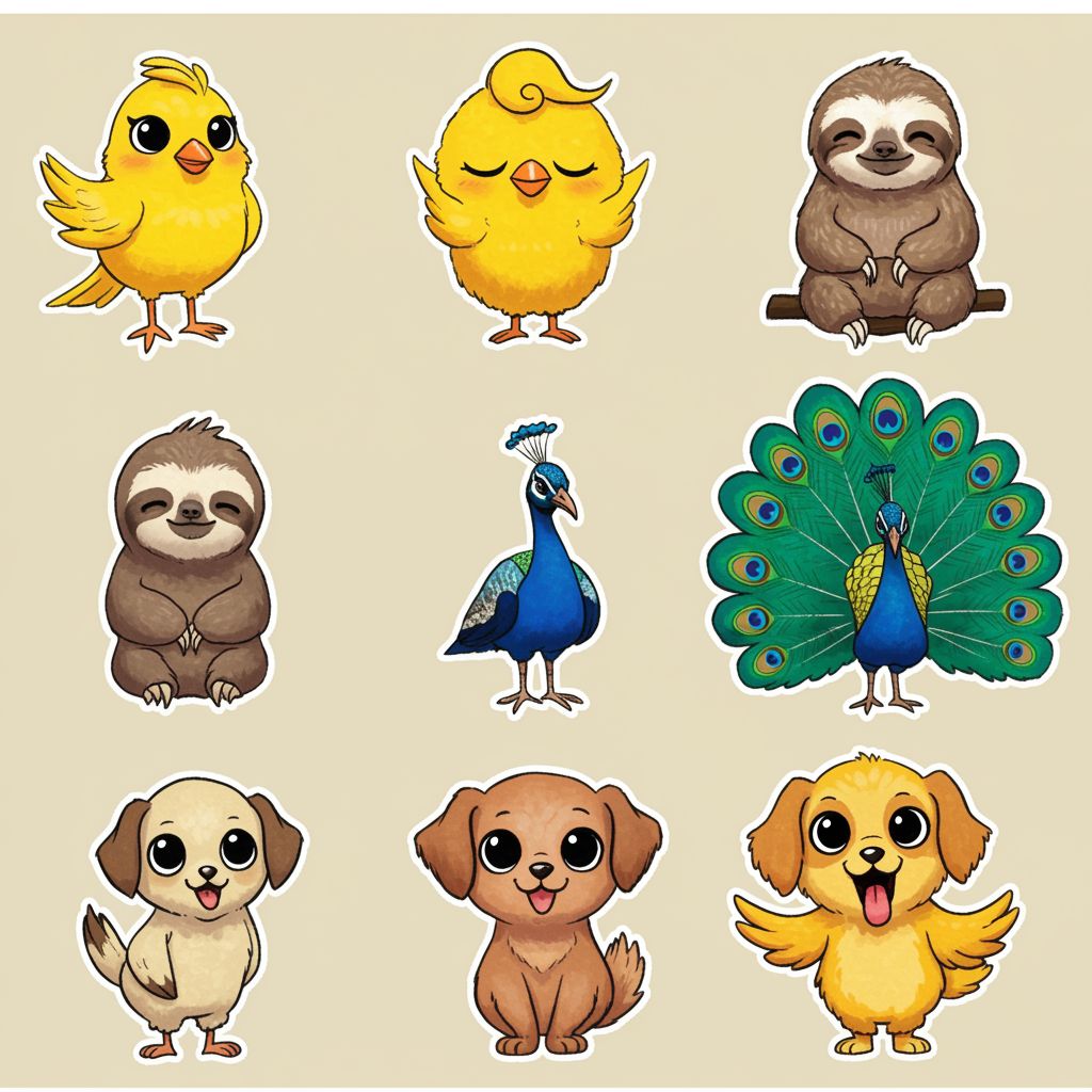 The animals celebrate their unity together as the singing canary orchestrates a song filled with harmony.
