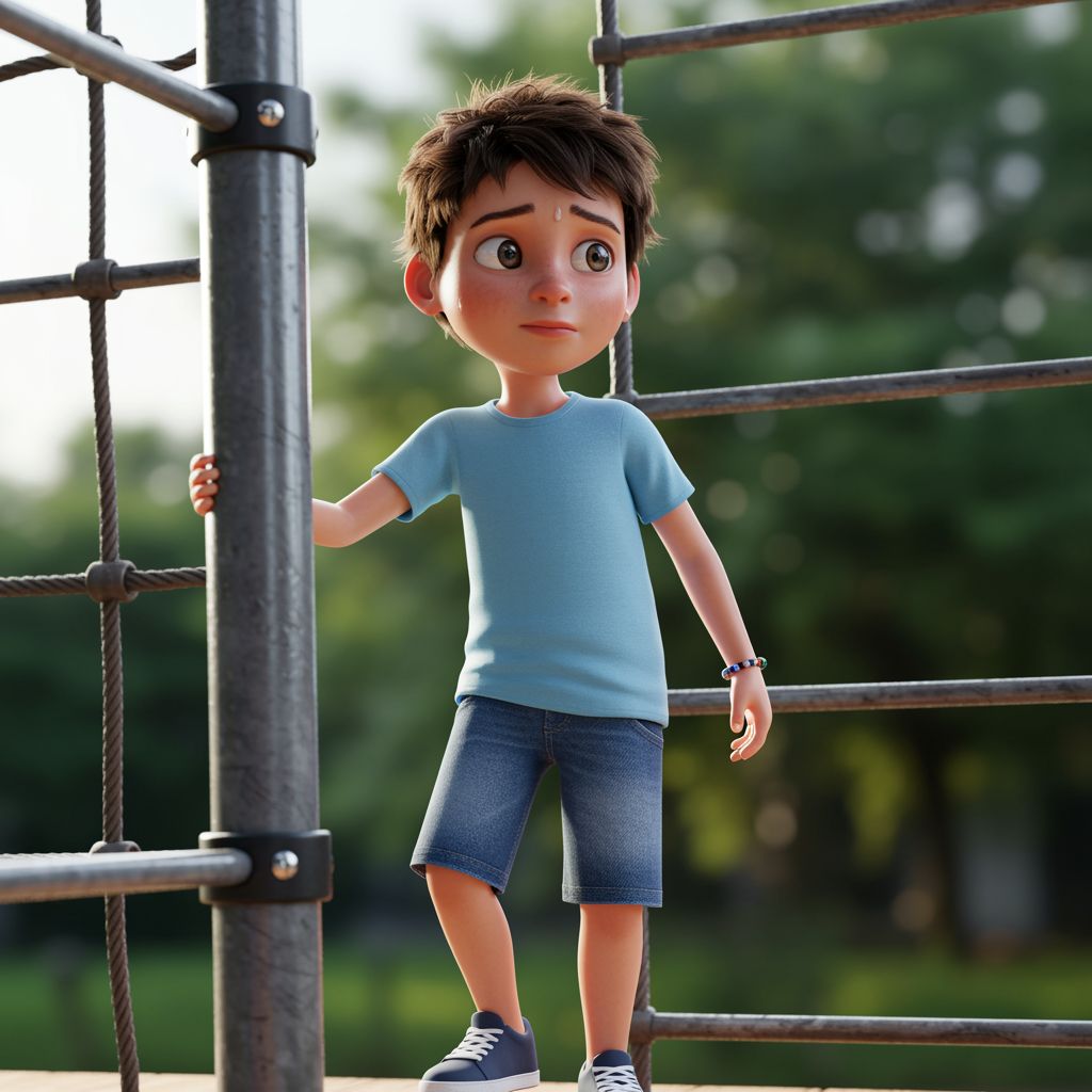 Critical moment arrives where the kid must face their biggest fear.