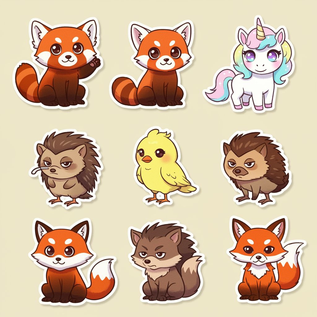 A joyous gathering unfolds as the red panda organizes a playful game to foster unity.