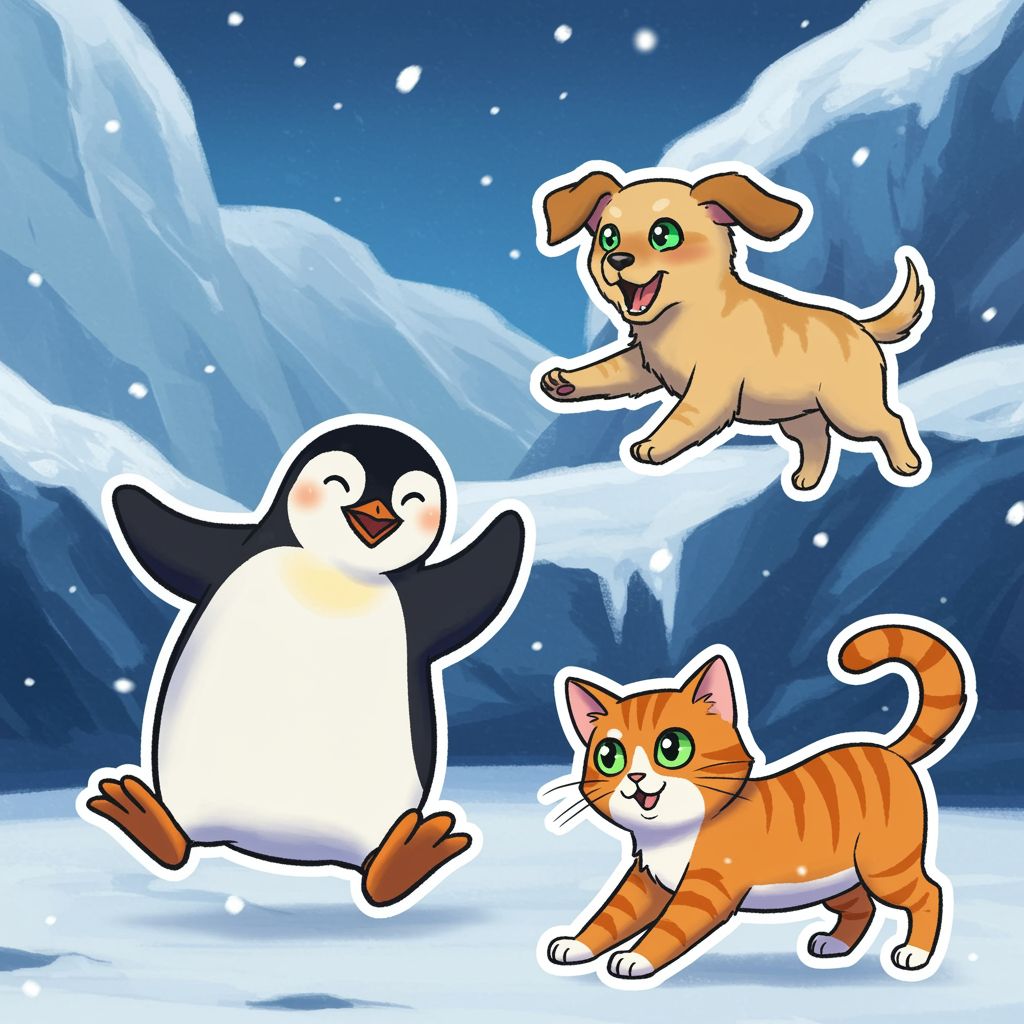 Dancing Penguin brings the group together with fun and energy.