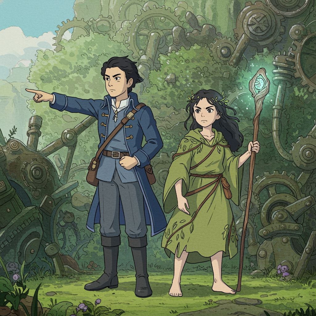 哈儿 and the Protector argue after their discovery.
