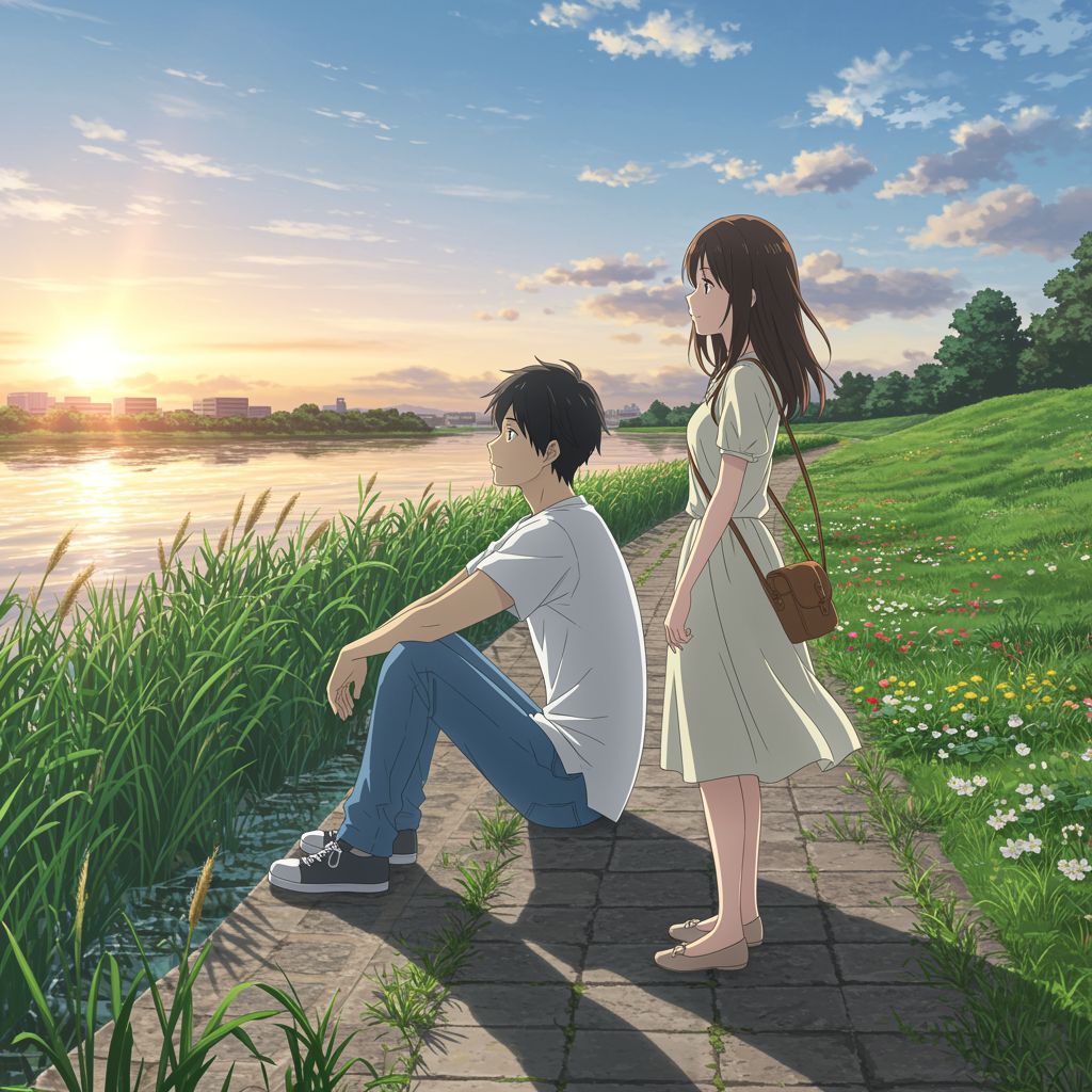 The protagonists share a moment of intense trust and emotional connection.