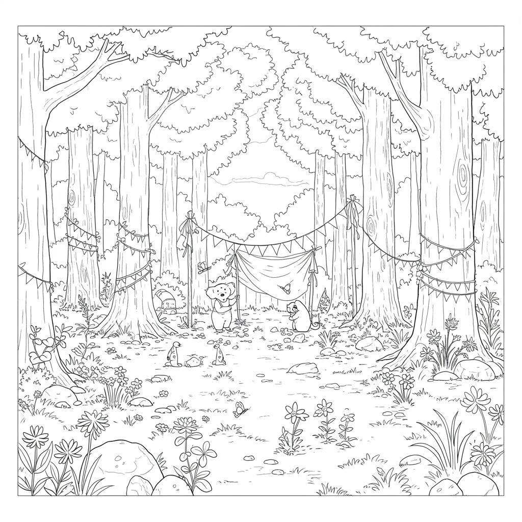 Animals decide to throw a grand party in the forest.