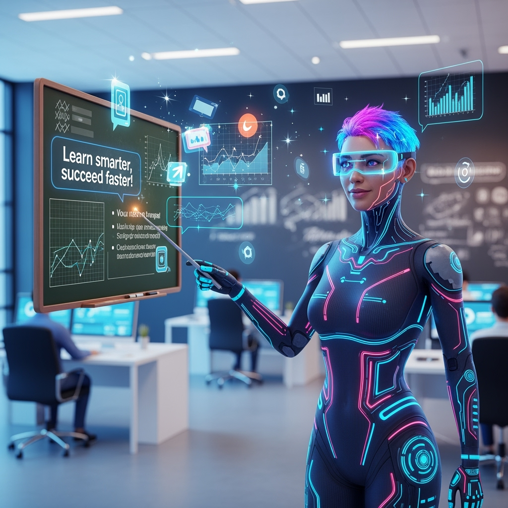 An online course platform is introduced with intelligent AI assistance.