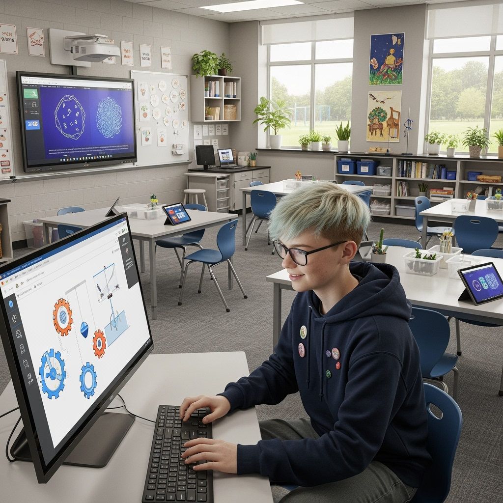 Literature becomes exciting as fairy tale characters leap from a digital storybook into motion.