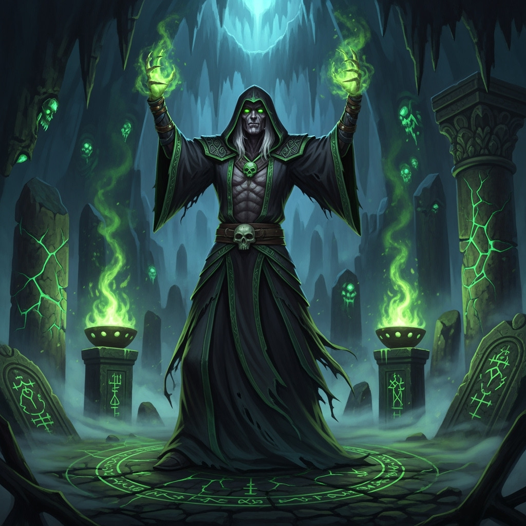 Necromancer’s Abyss - Dark magic awakens the dead.