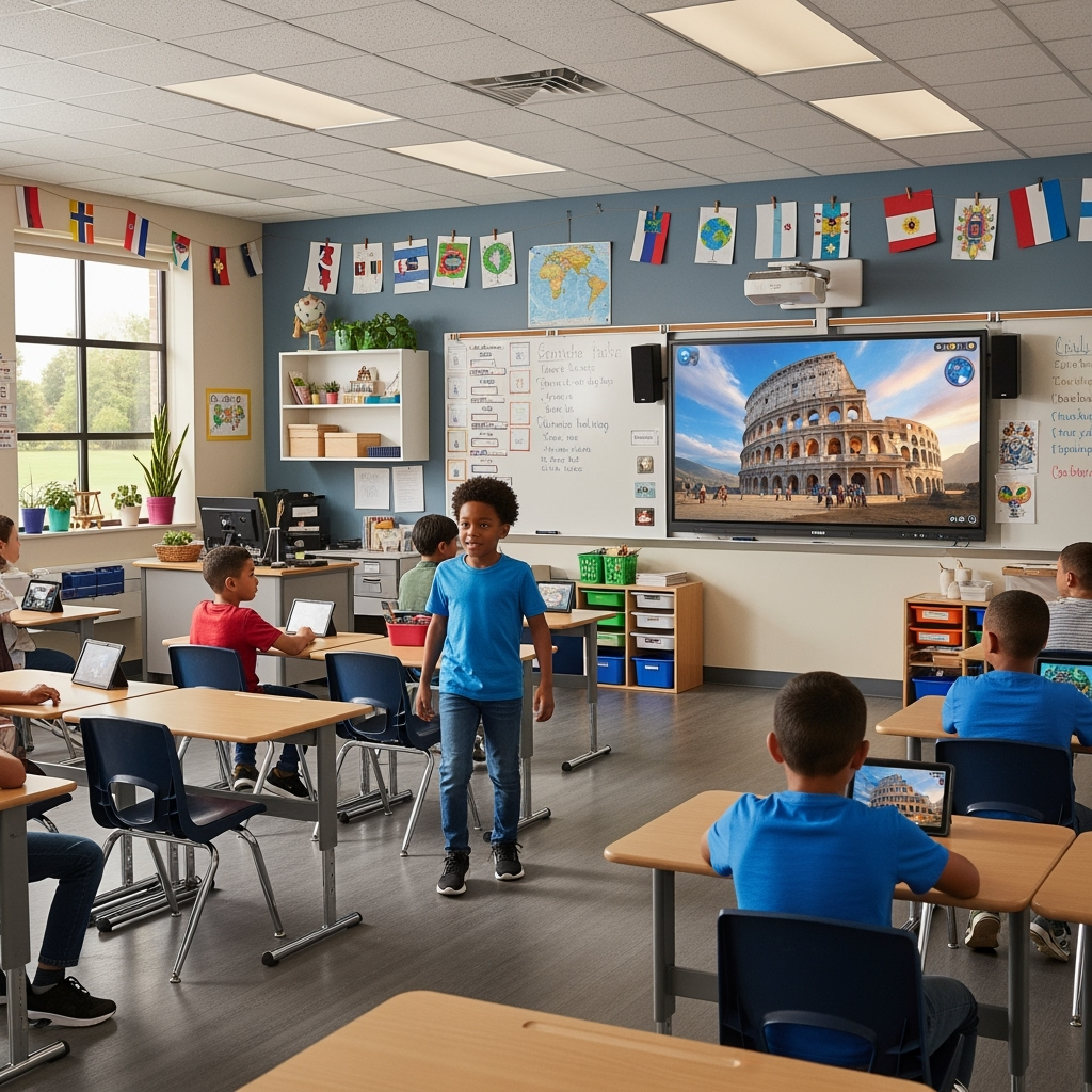 Together, they create an AI-animated Roman Colosseum scene, making history feel real.