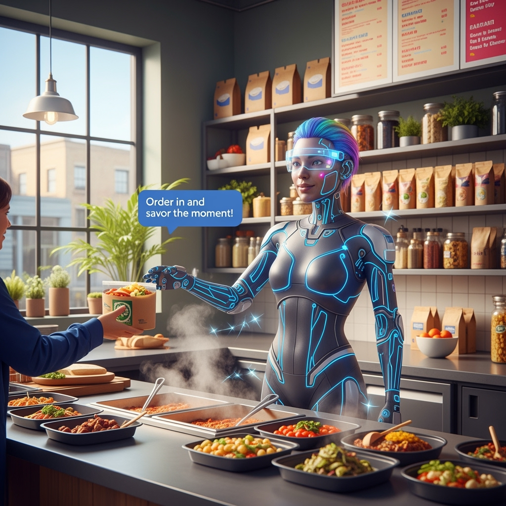 A food delivery service celebrates speed, freshness, and joy in daily life.