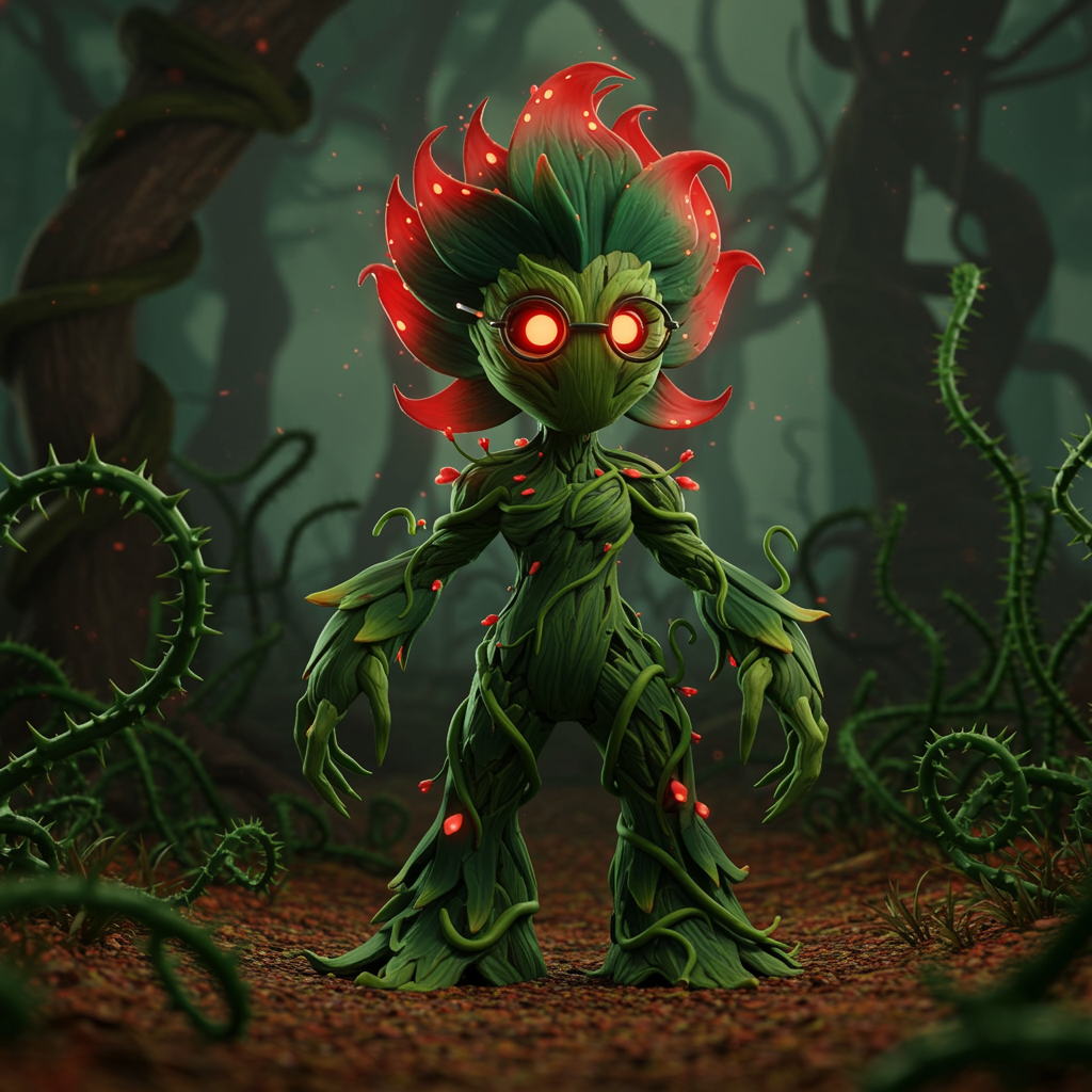 The cursed forest exudes an eerie beauty as Wraithbloom begins to ensnare the protagonist.