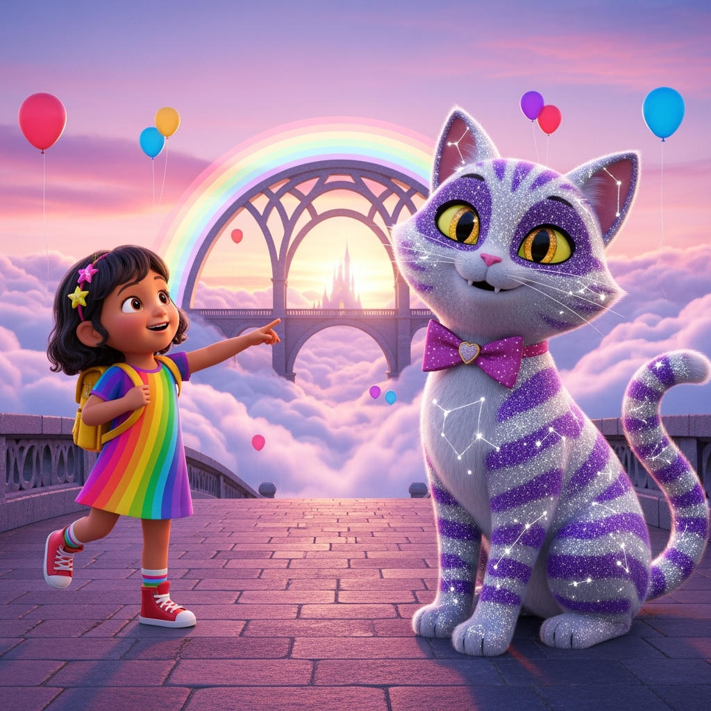 Fairytale journey across the skies.