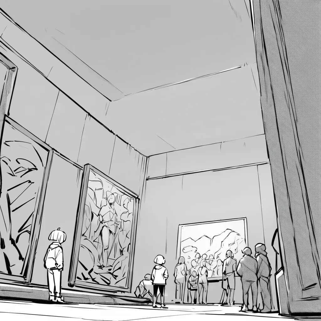 Quick Sketch Draft Comic | Simple Storyboard Template | Minimal Line Art example 3