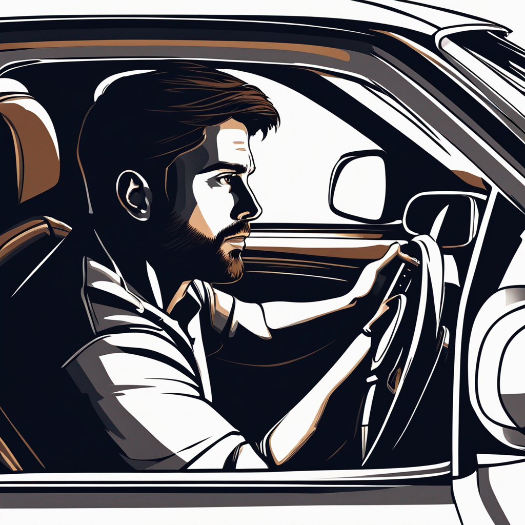 Feeling tense, Joe drove home. 'Am I unlovable?' he asked the rearview mirror, laughing to shake off the gloom.