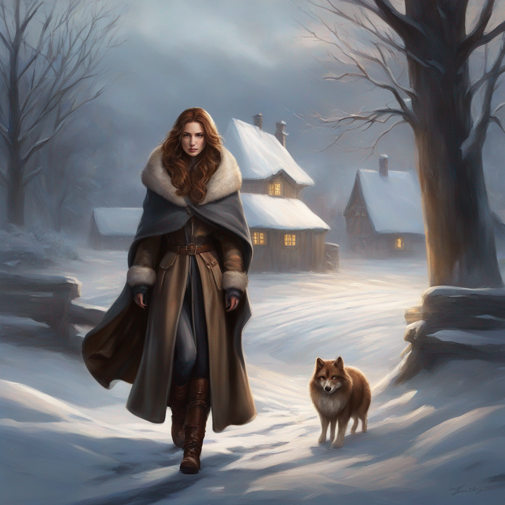 With a final glance at Frostfield, Elara set forth on her journey.