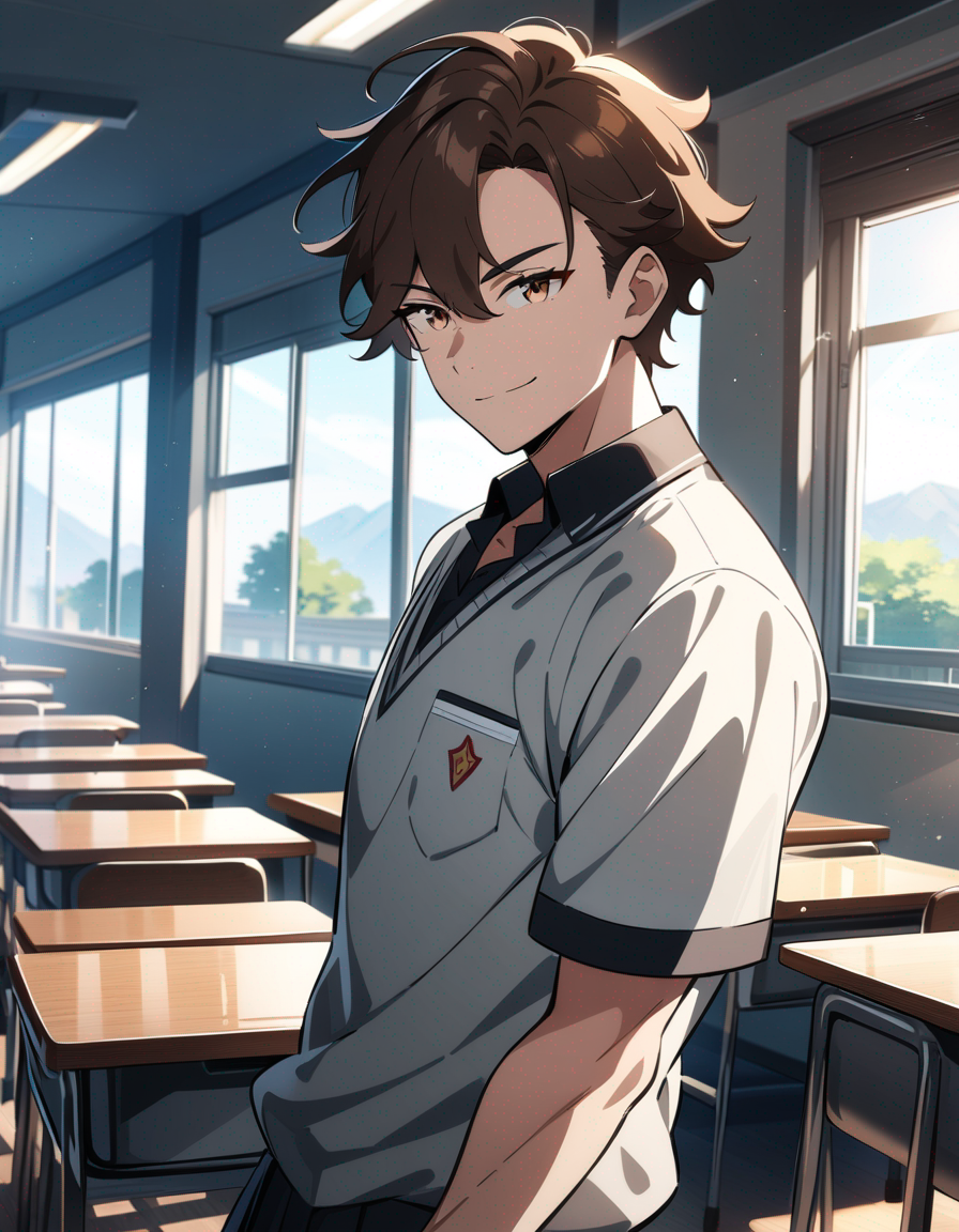 Takeshi - The popular student who notices her