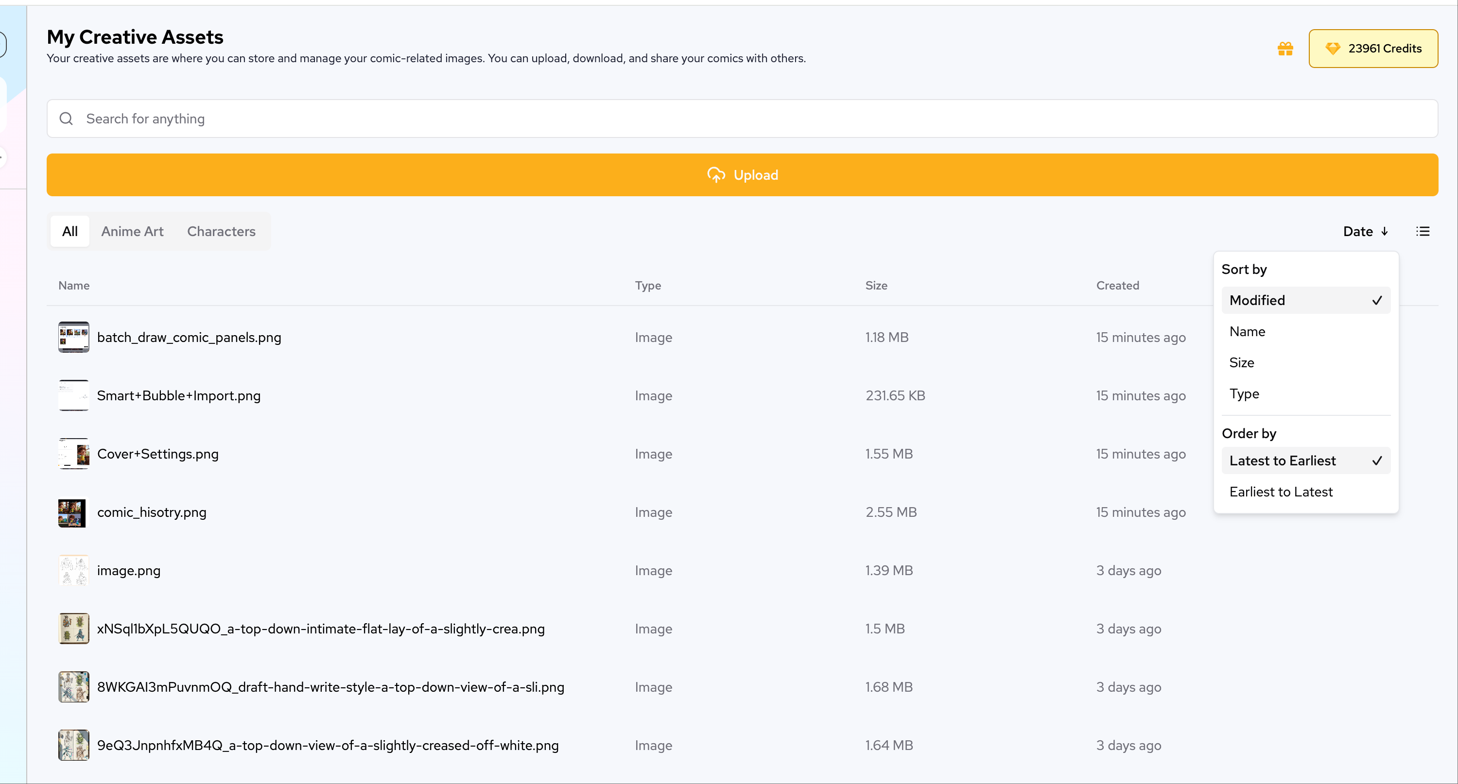 Captura de pantalla de la función