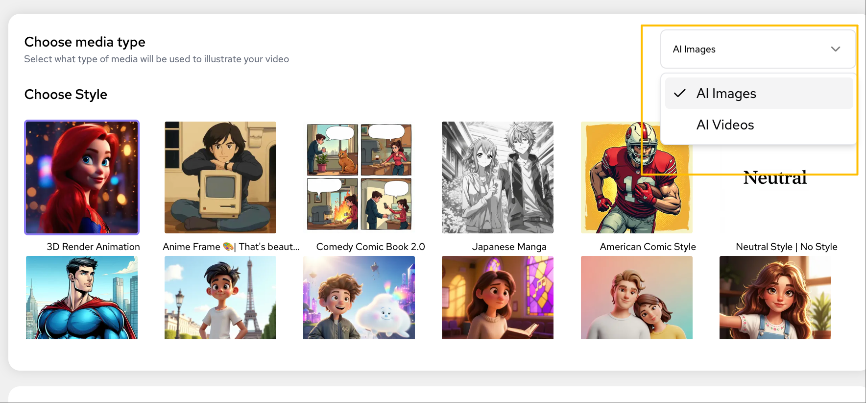 Motion 1.0 feature showing animated comic panels