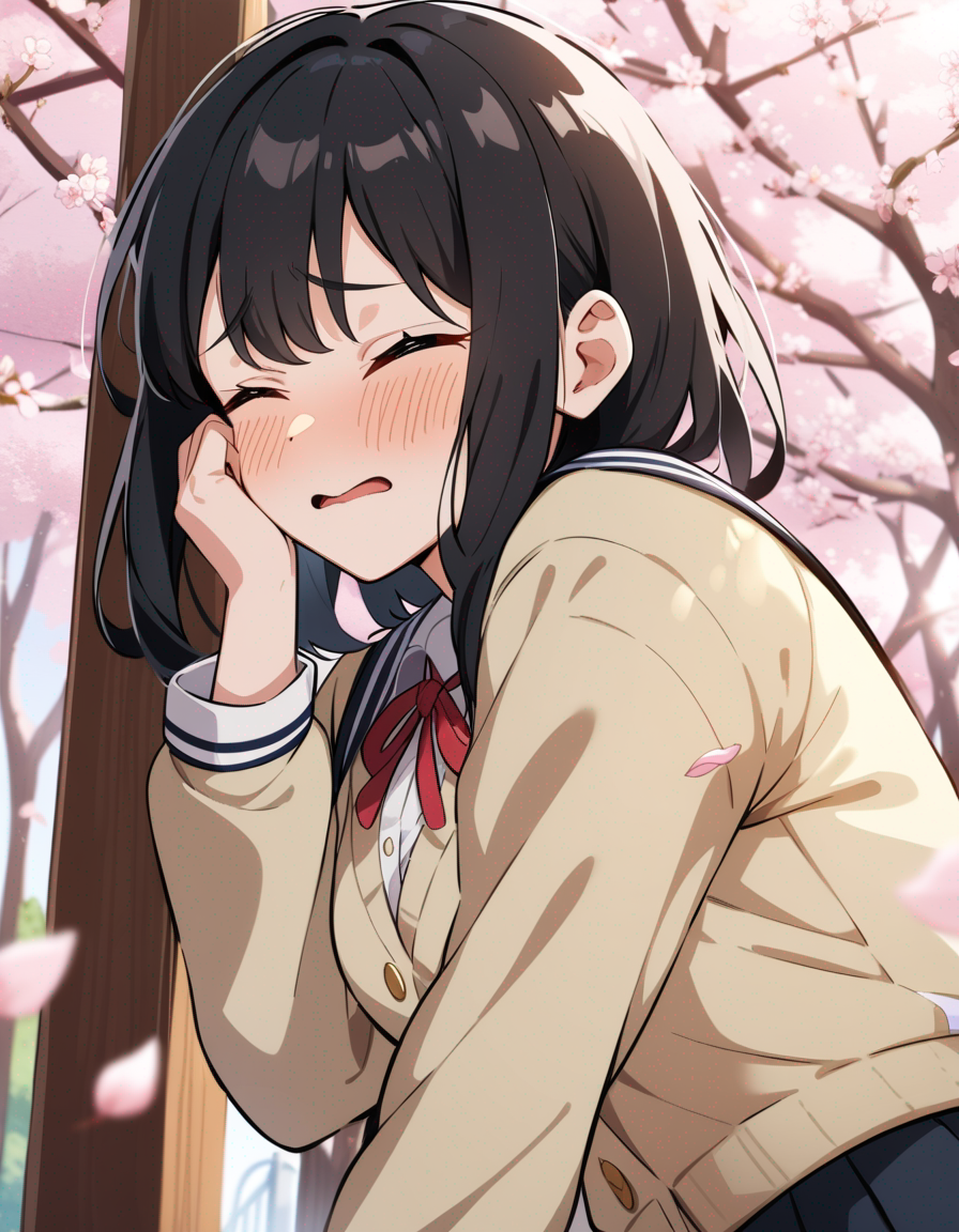 Meet Sakura - A shy high school student