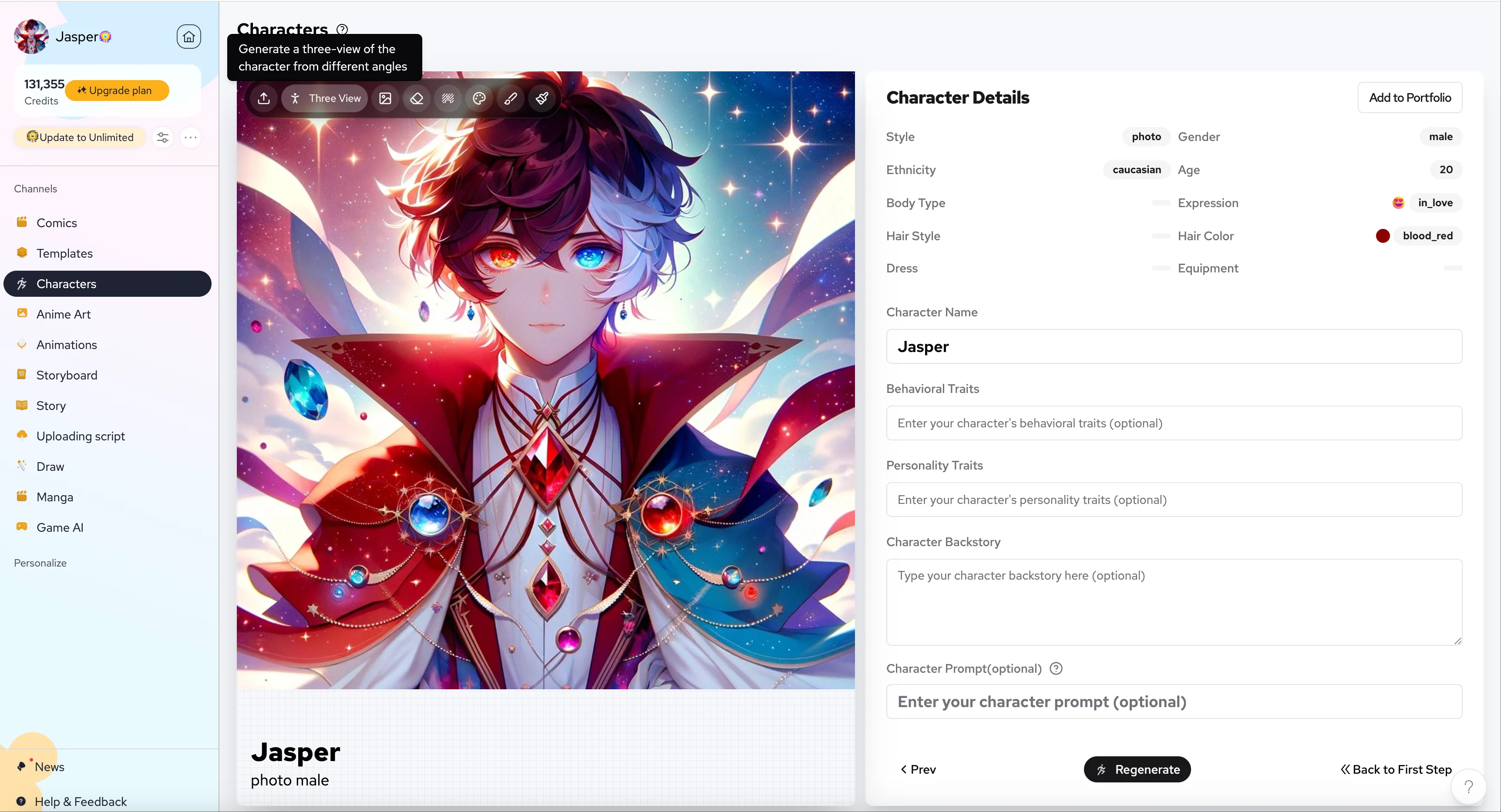 KI+Charakter+Bearbeitung